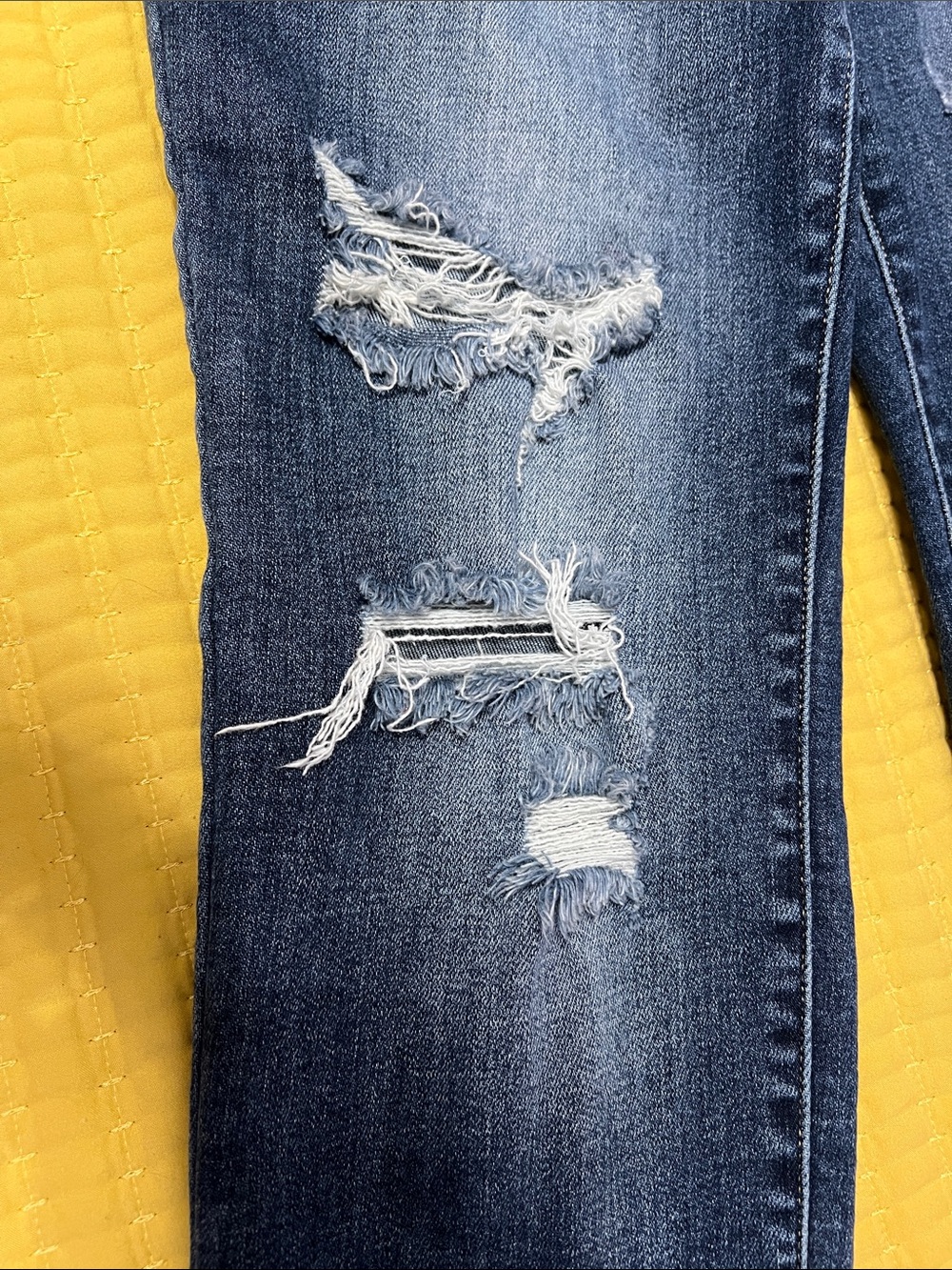 Judy Blue Dark Blue Distressed Skinny Jeans - Picture 8 of 12